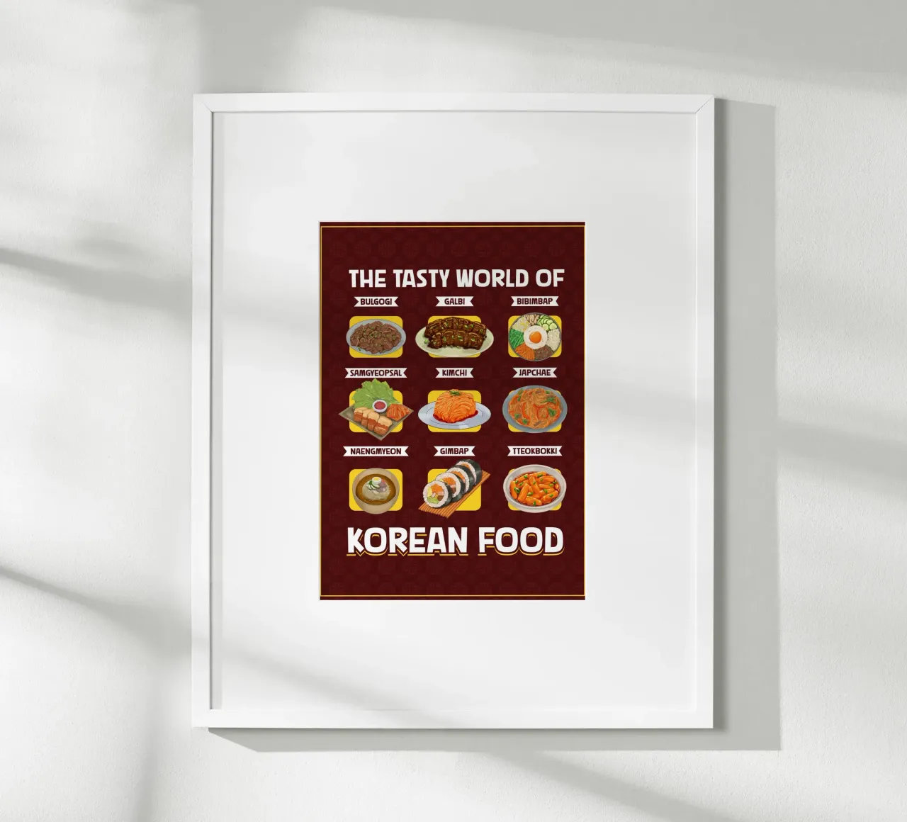 Il mondo della cucina coreana poster da pixelbull - medieval art and more