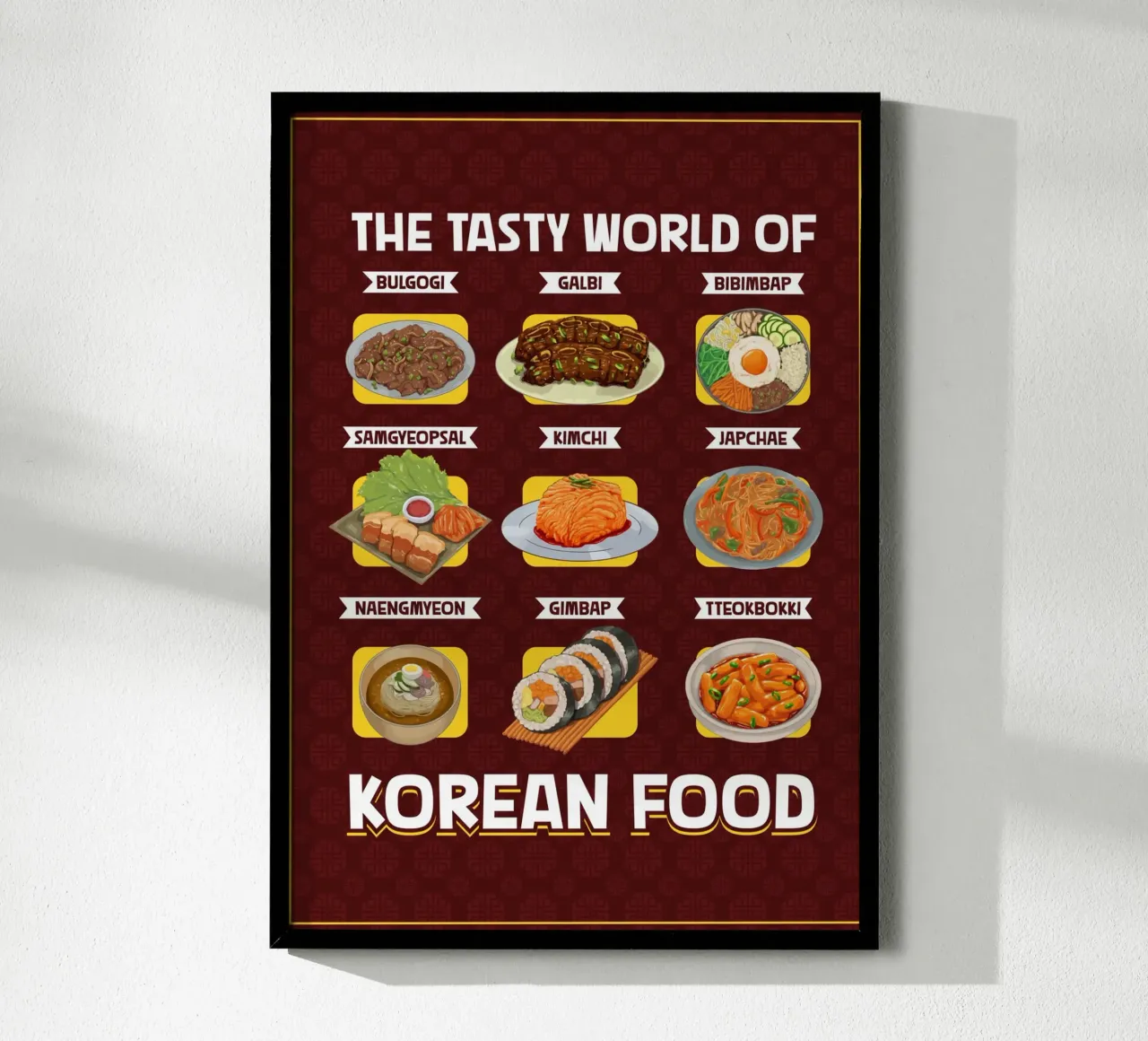 Il mondo della cucina coreana poster da pixelbull - medieval art and more