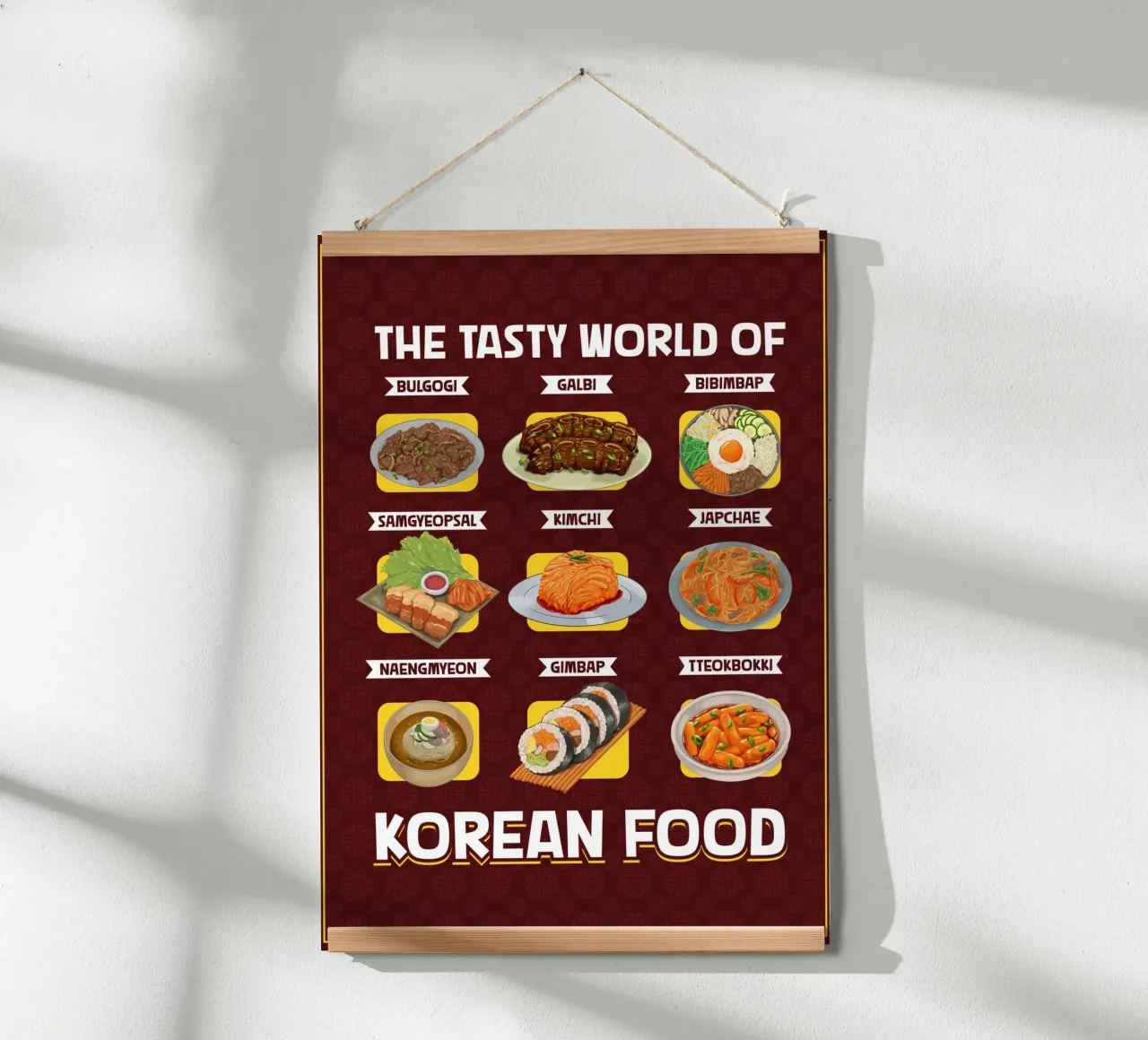 Il mondo della cucina coreana poster da pixelbull - medieval art and more