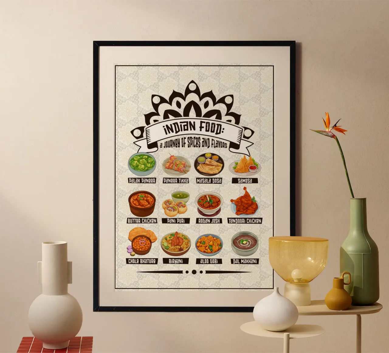 Cucina indiana ricca di sapori poster da pixelbull - medieval art and more