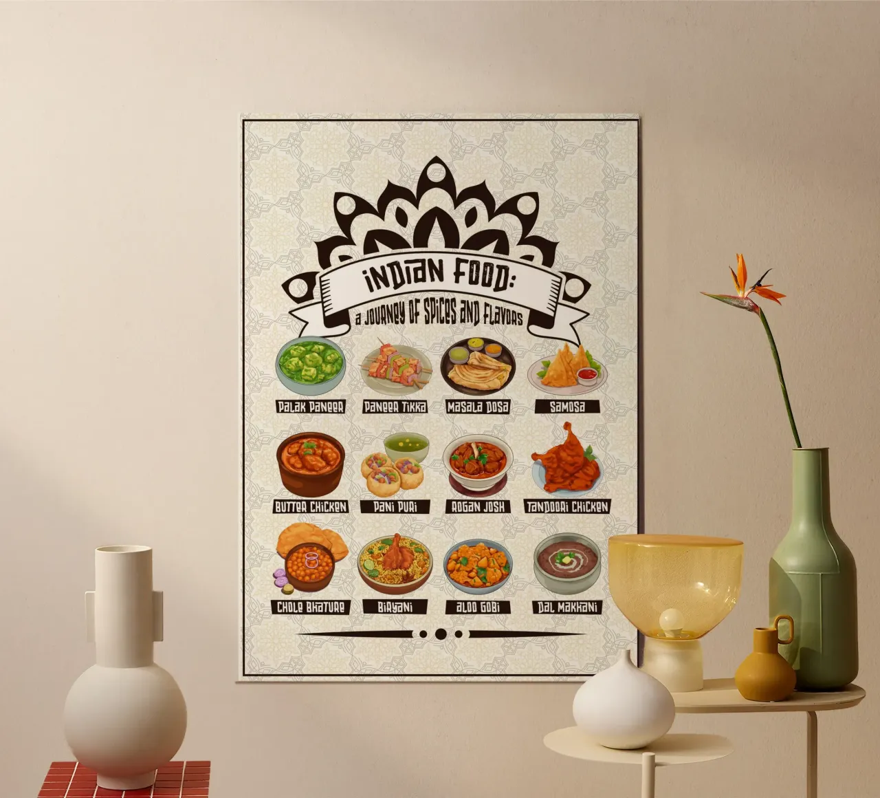 Cucina indiana ricca di sapori poster da pixelbull - medieval art and more