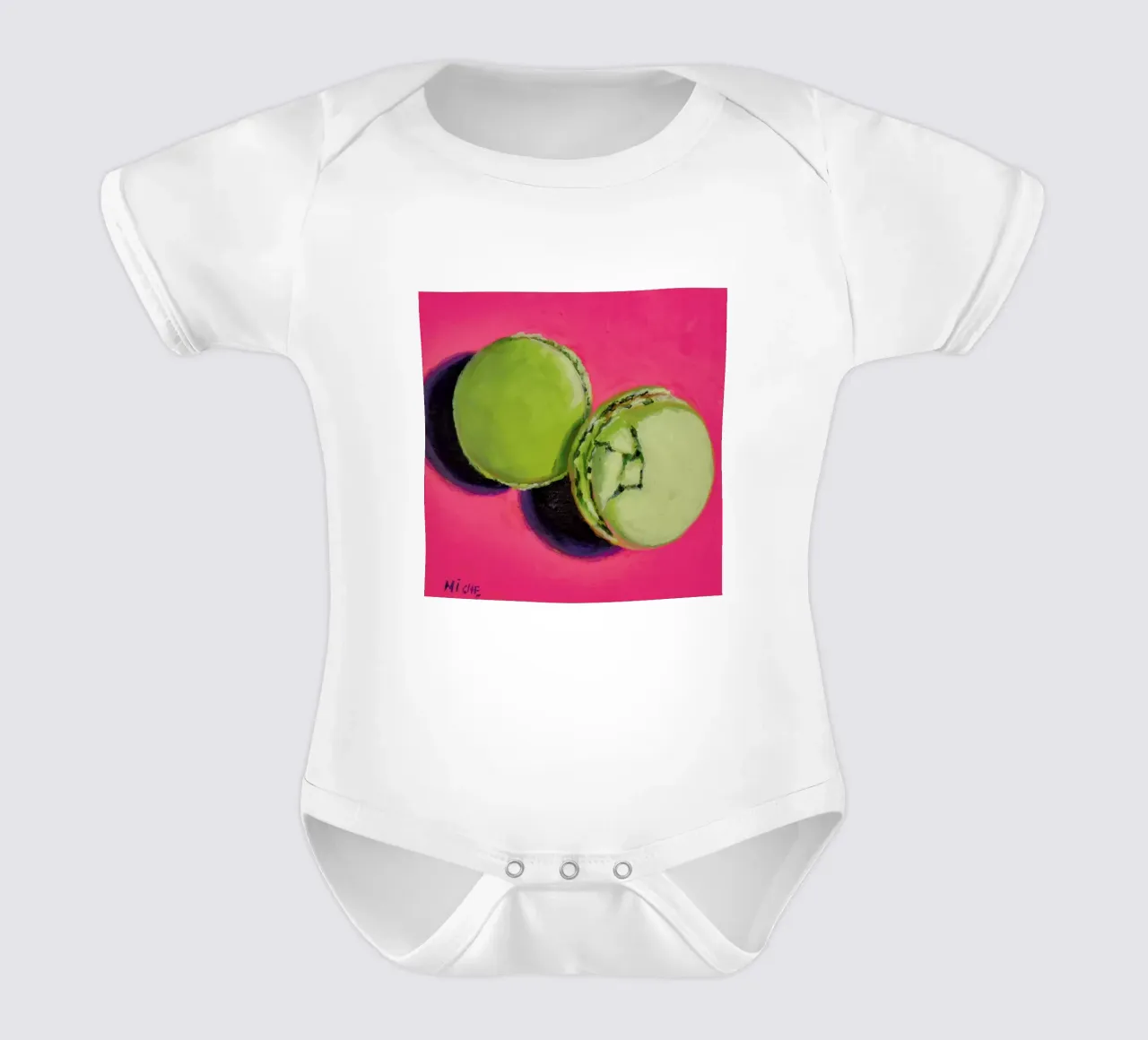 Macarons body neonato maniche corte da Miche Watkins