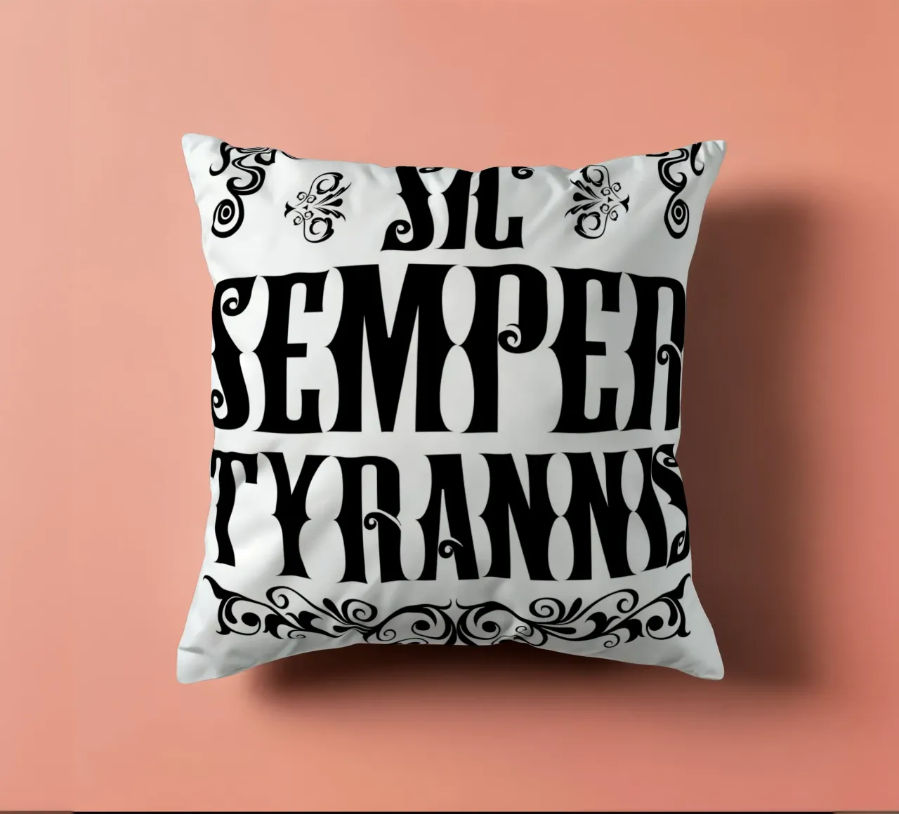 Sic Semper Tyrannis cojín de pixelbull - medieval art and more