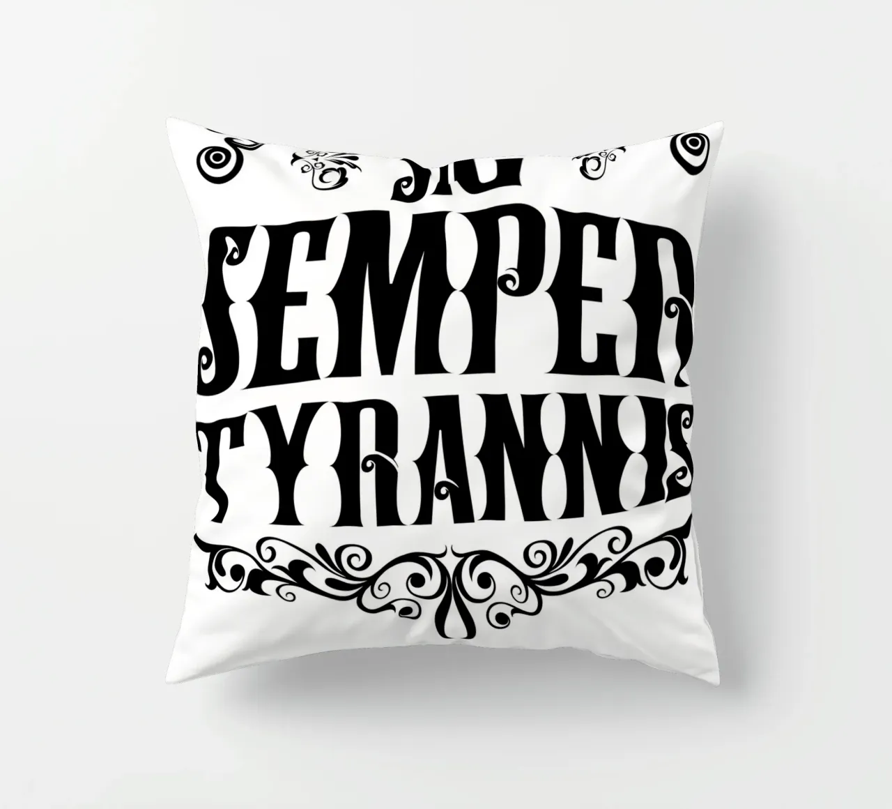 Sic Semper Tyrannis cojín de pixelbull - medieval art and more