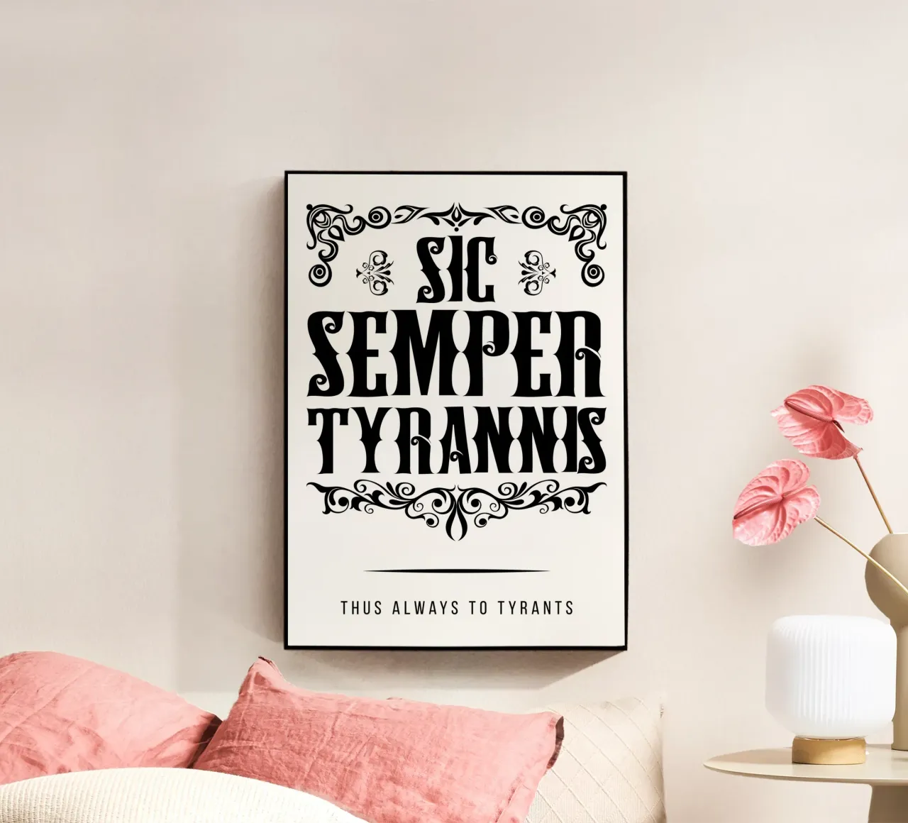 Sic Semper Tyrannis metacrilato de pixelbull - medieval art and more