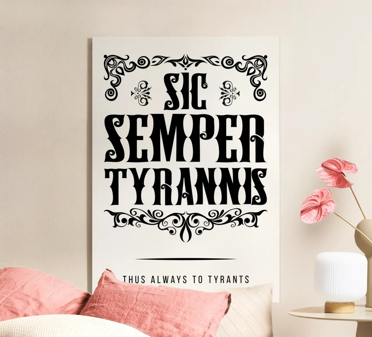 Sic Semper Tyrannis plexiglass da pixelbull - medieval art and more