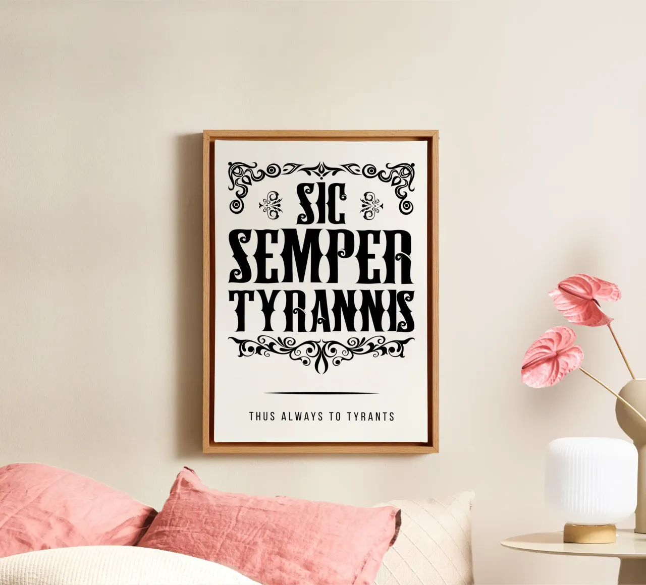 Sic Semper Tyrannis tela da pixelbull - medieval art and more