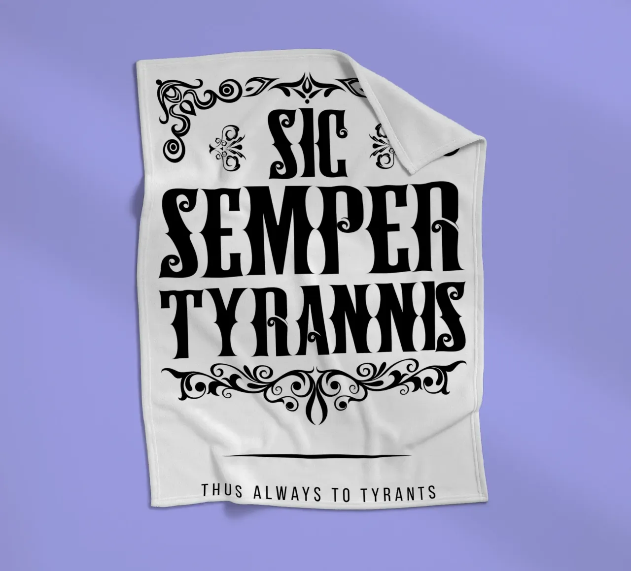Sic Semper Tyrannis coperta in pile da pixelbull - medieval art and more