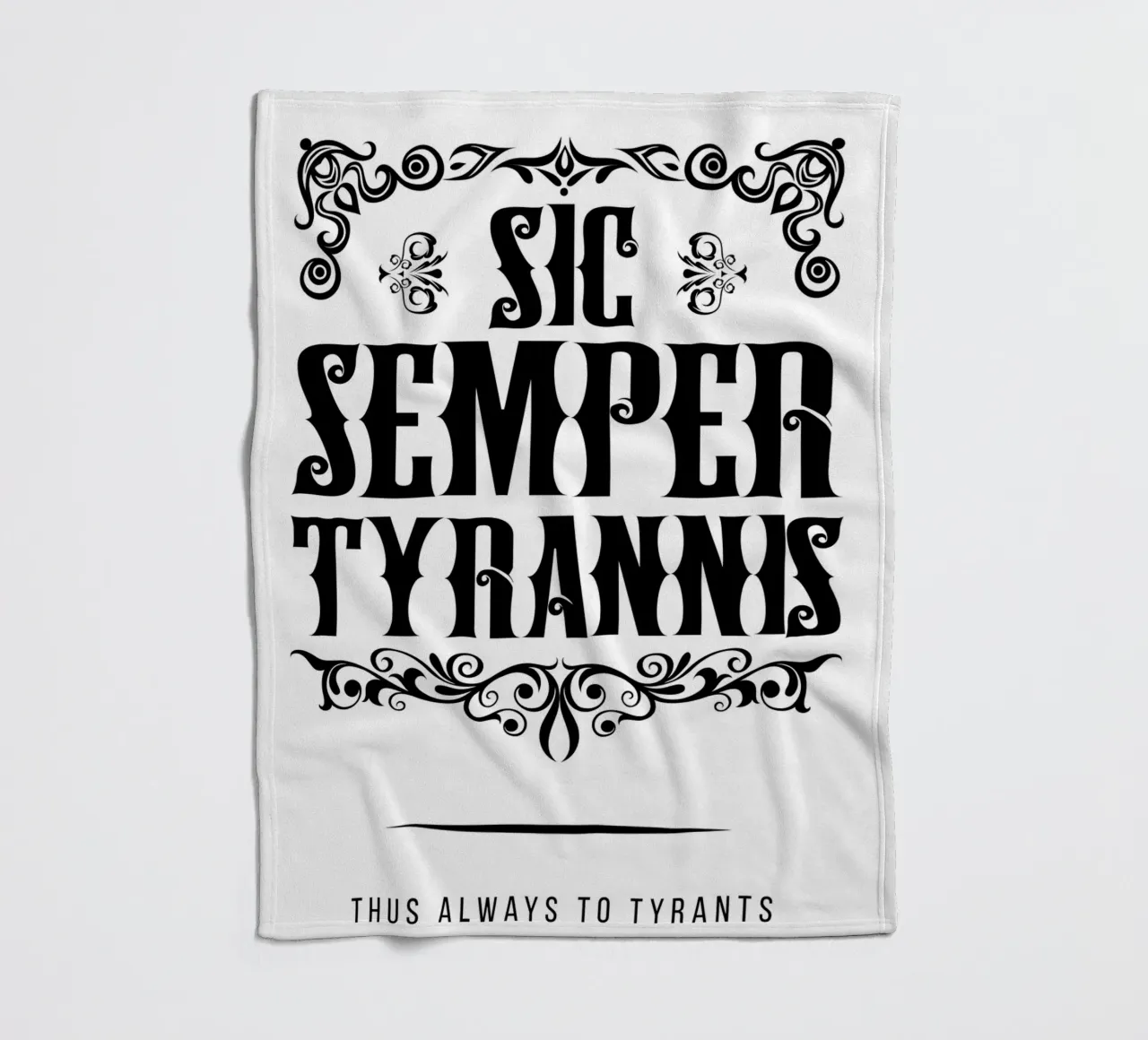 Sic Semper Tyrannis coperta in pile da pixelbull - medieval art and more