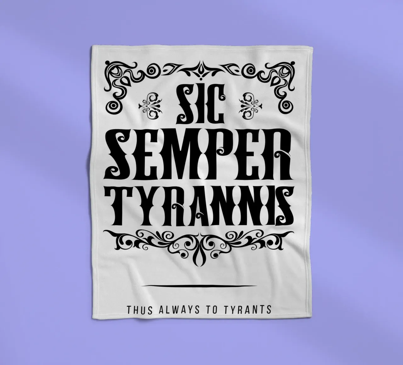 Sic Semper Tyrannis coperta in pile da pixelbull - medieval art and more