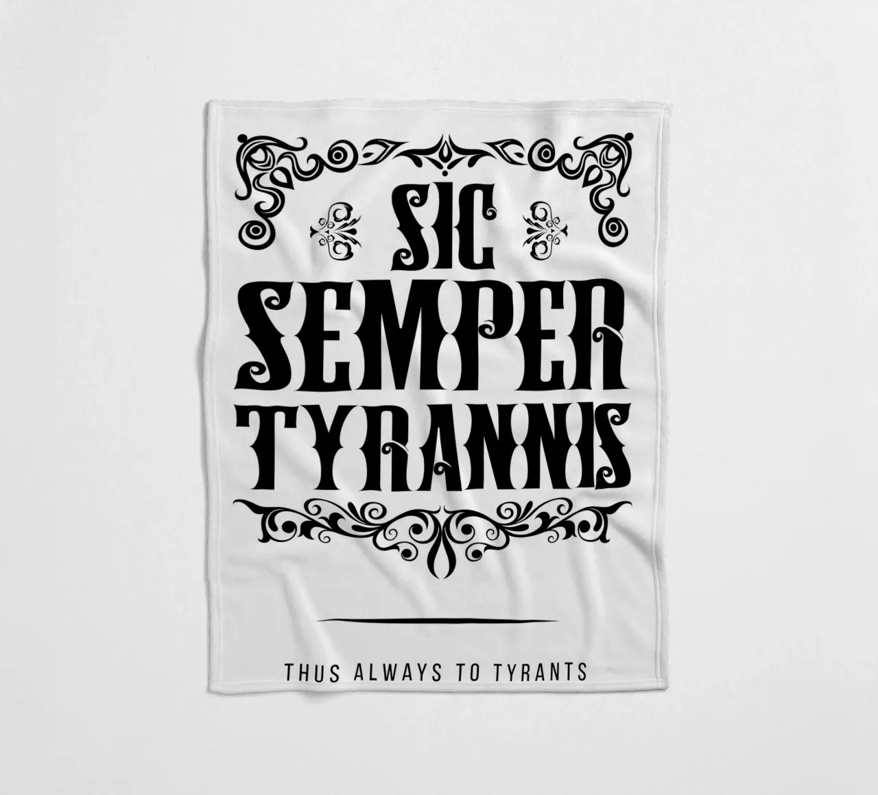 Sic Semper Tyrannis coperta in pile da pixelbull - medieval art and more