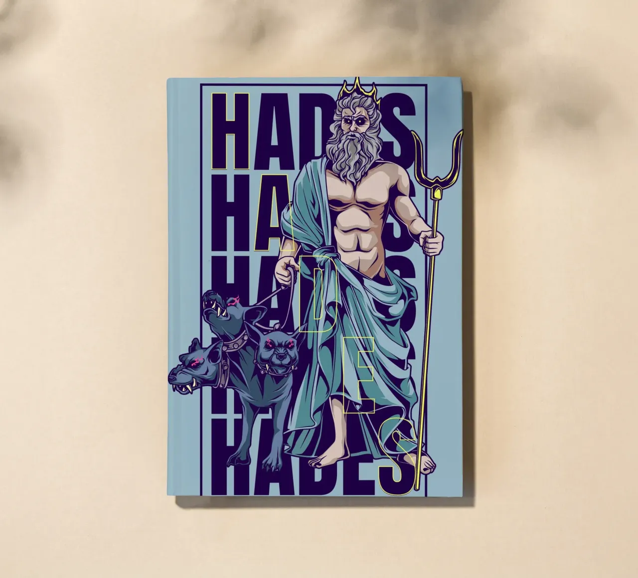 Hades and Cerberus notebook by pixelbull - medieval art and more