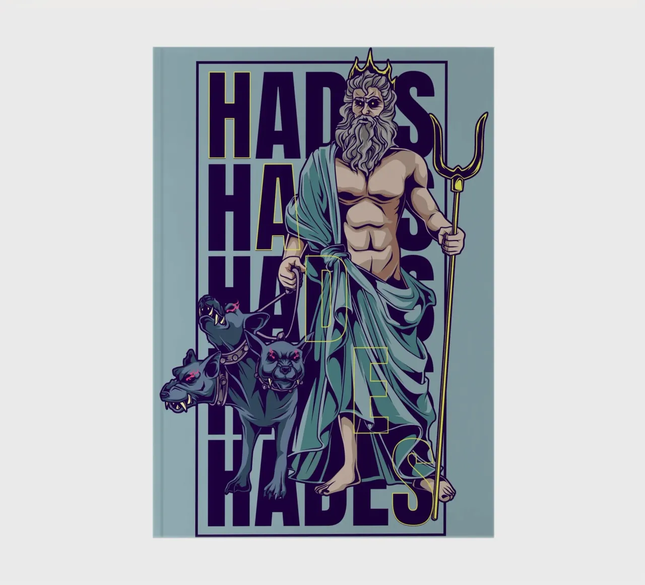 Hades and Cerberus notebook by pixelbull - medieval art and more