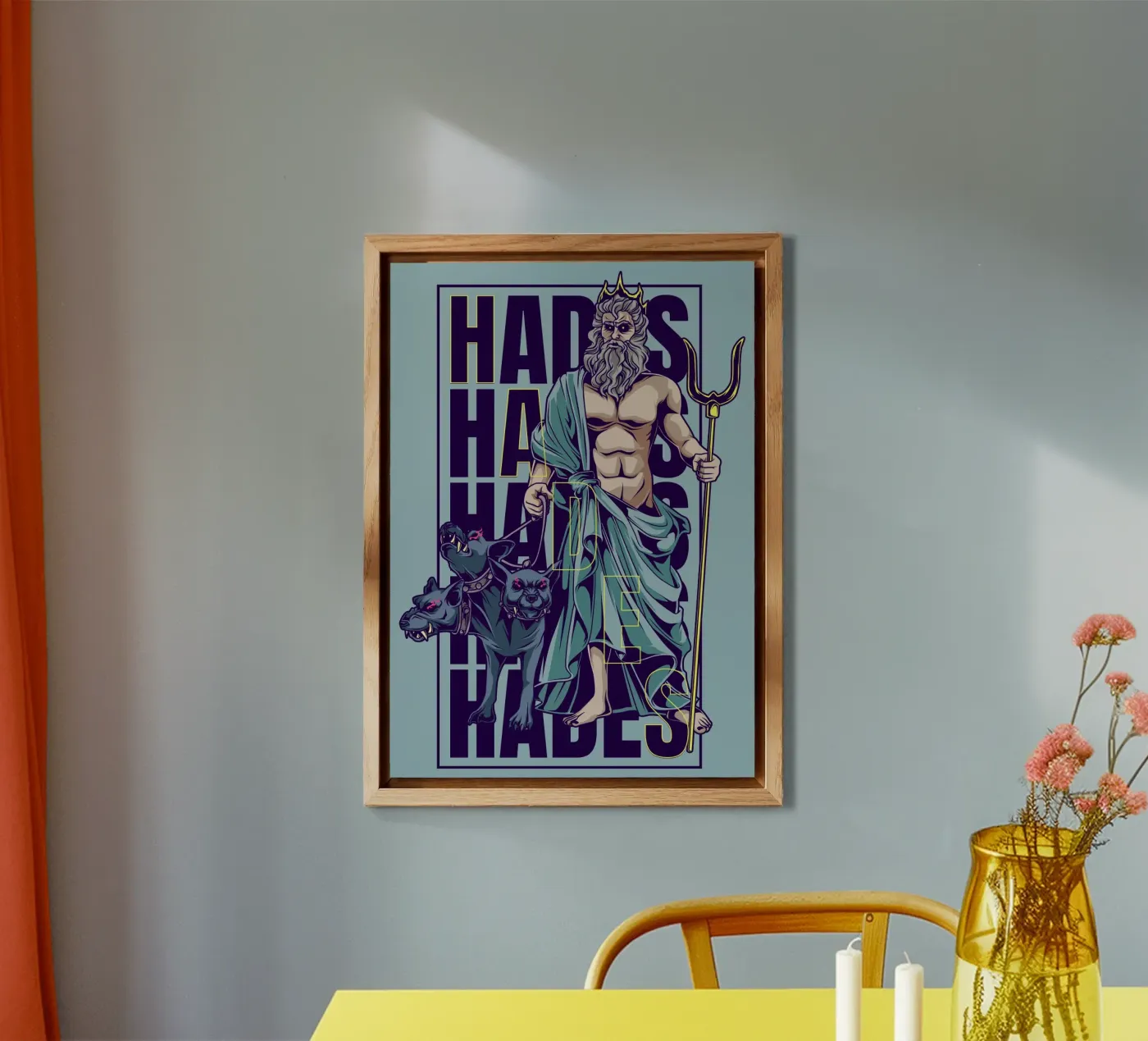 Ade e Cerbero pannello forex da pixelbull - medieval art and more