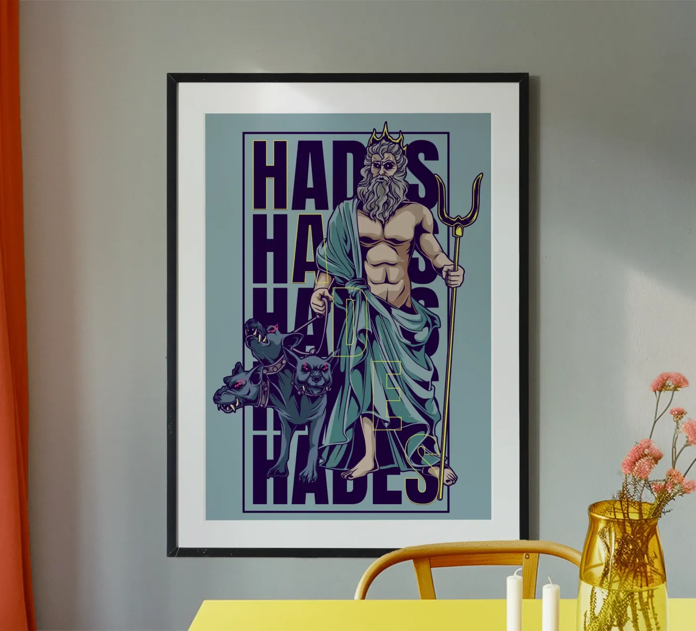 Ade e Cerbero poster da pixelbull - medieval art and more