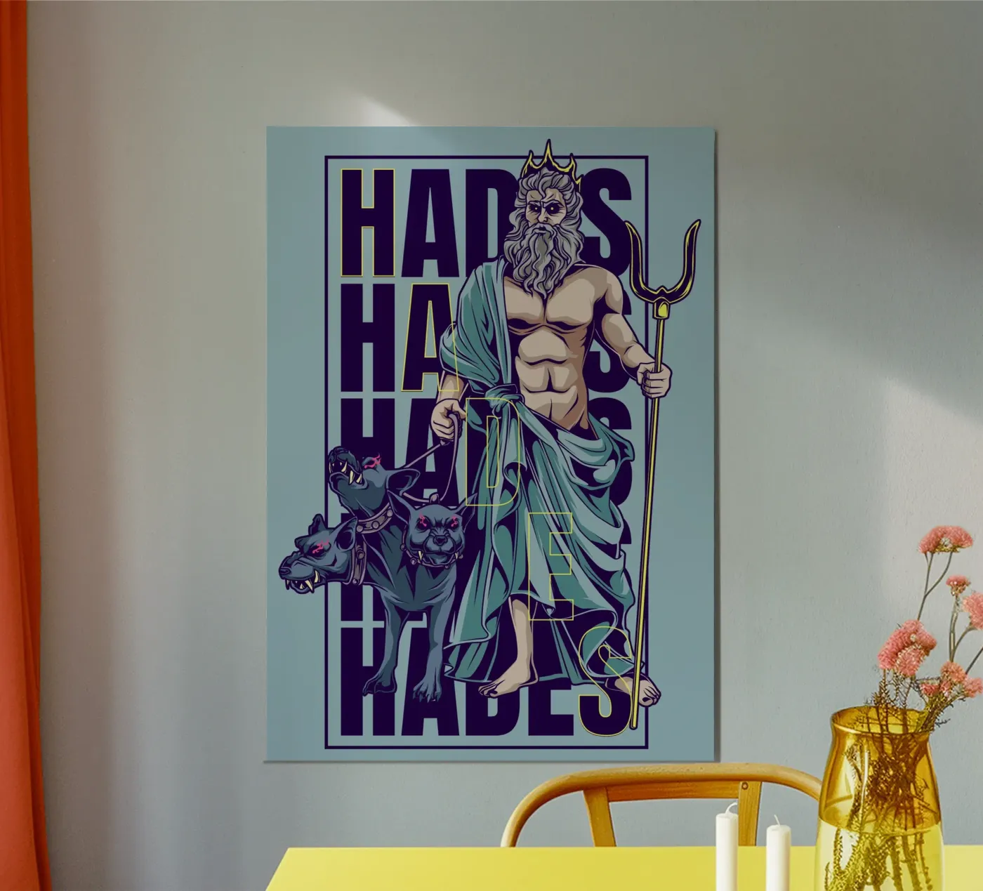 Ade e Cerbero poster da pixelbull - medieval art and more