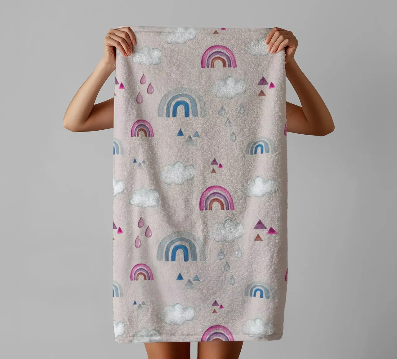 Rainbow badhanddoek van Sabrina Ziegenhorn