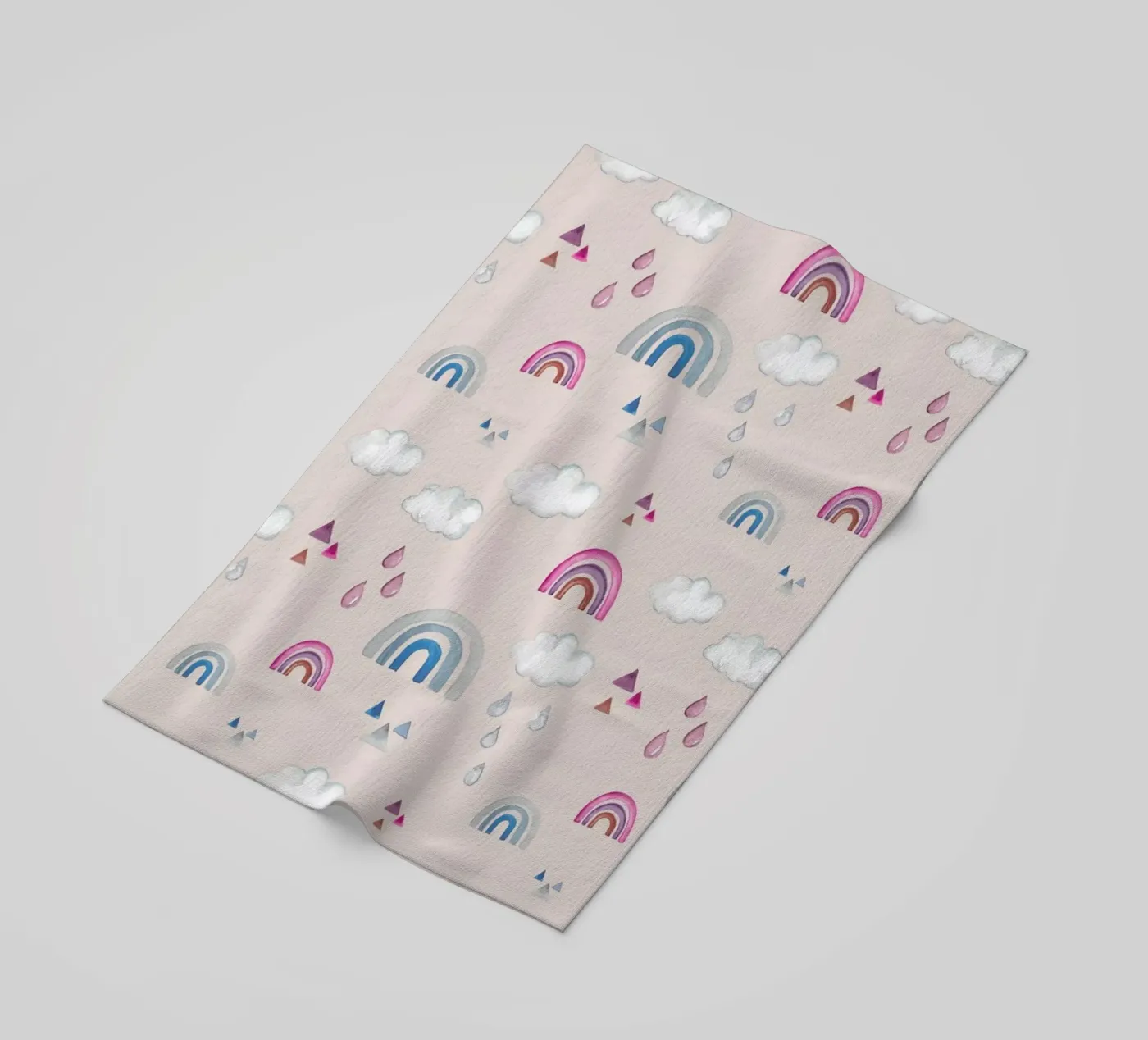 Rainbow beach towel by Sabrina Ziegenhorn