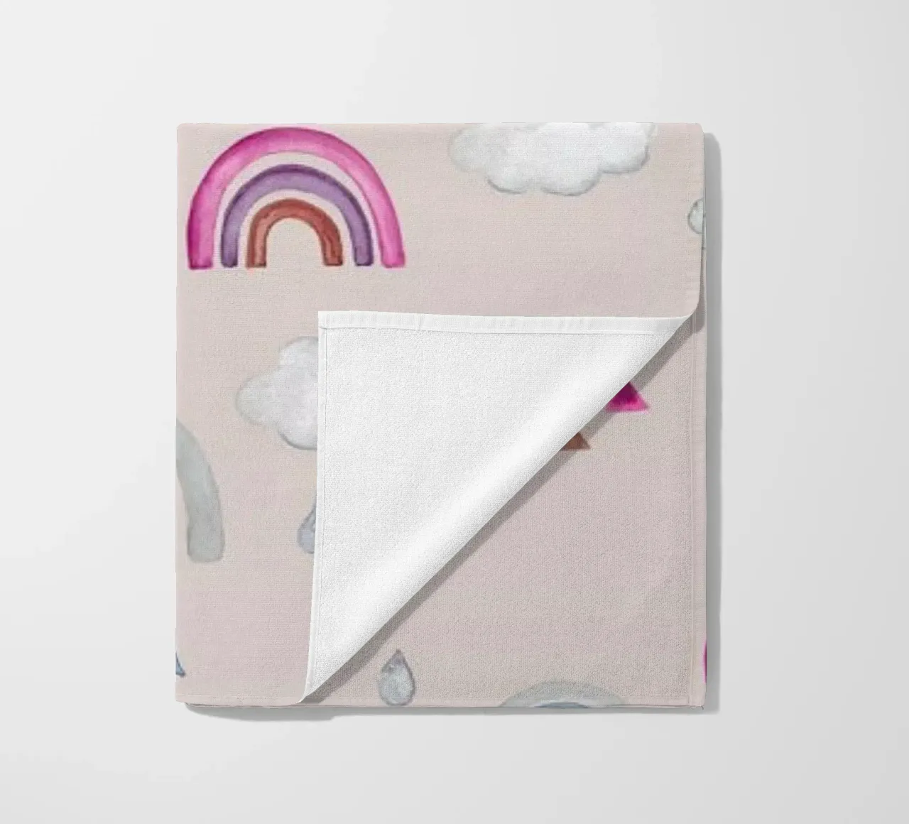 Rainbow beach towel by Sabrina Ziegenhorn