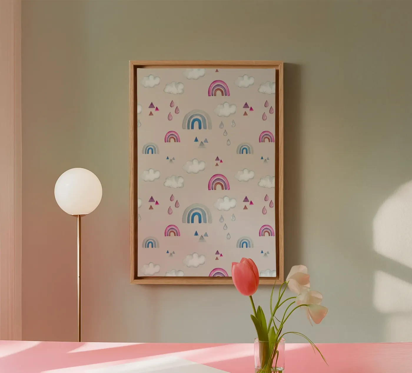 Rainbow canvas by Sabrina Ziegenhorn