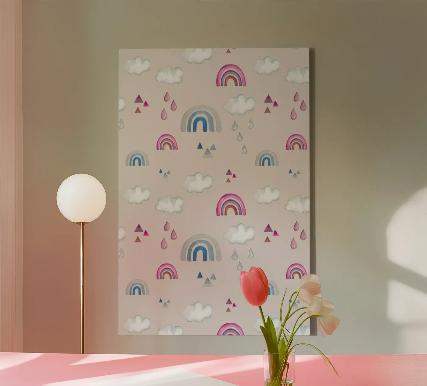 Rainbow canvas by Sabrina Ziegenhorn