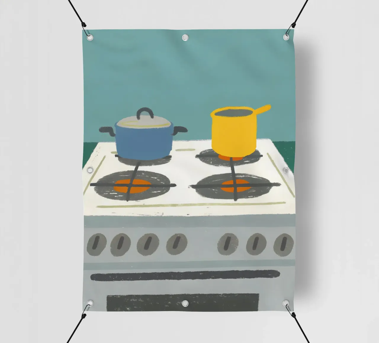 Cucinare in cucina telo in pvc da PERSONAL TOUCH