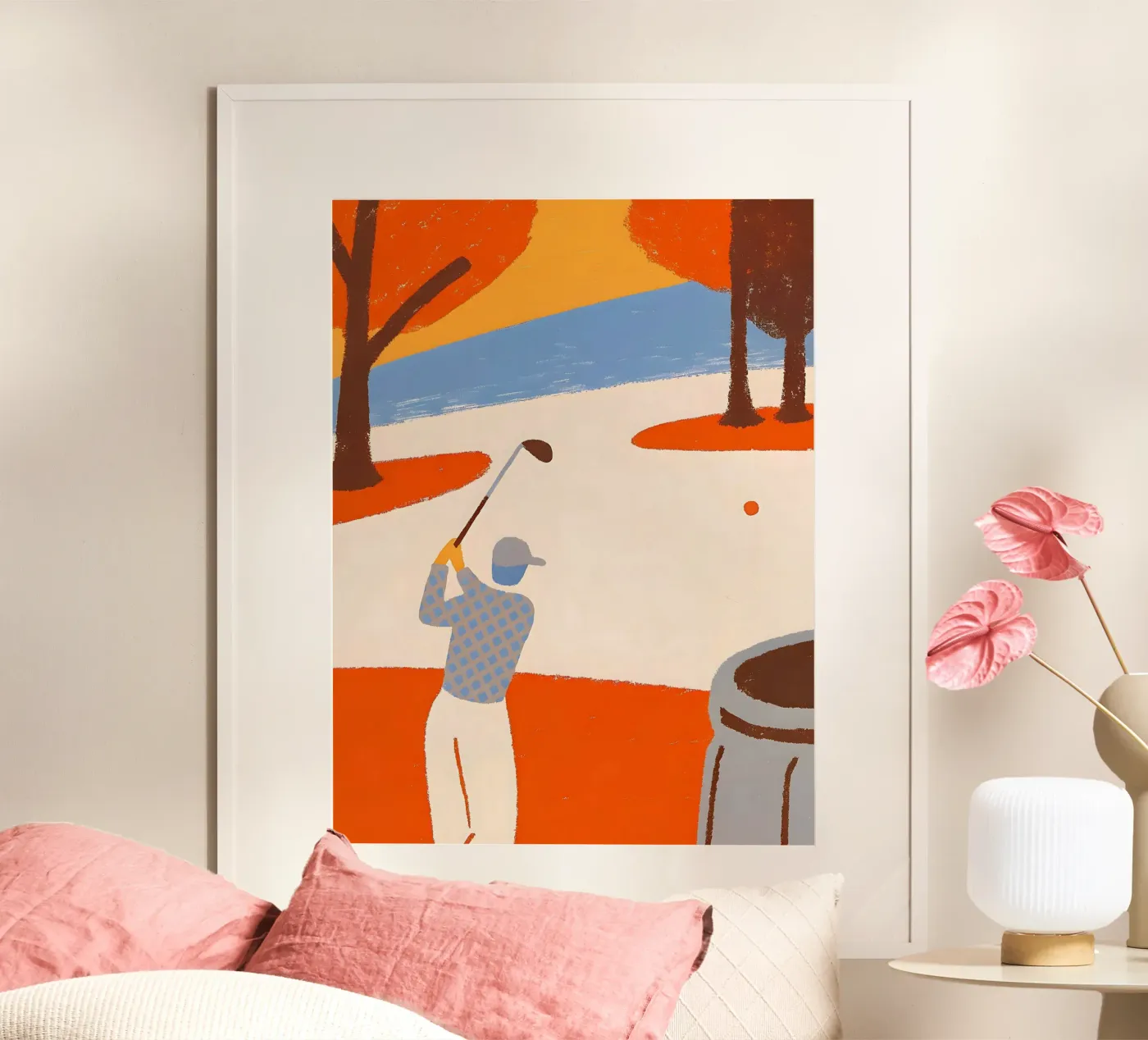 Playing Golf poster da PERSONAL TOUCH