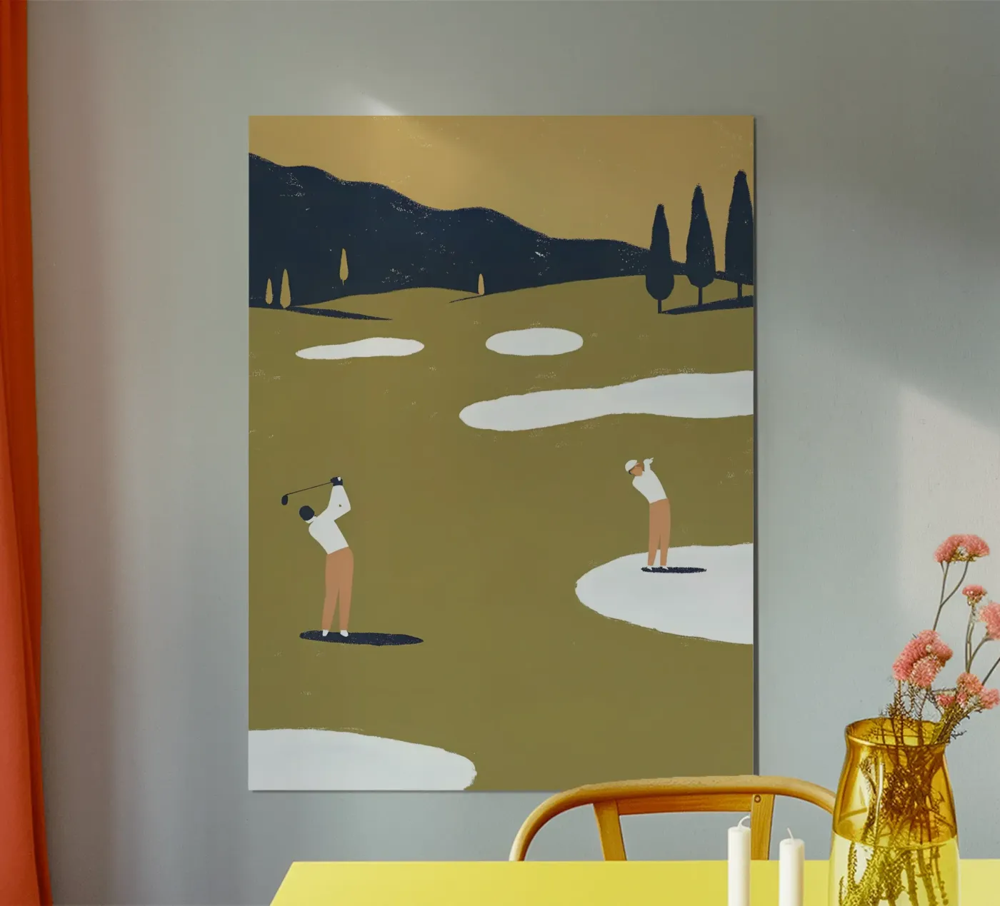 Playing Golf poster by PERSONAL TOUCH