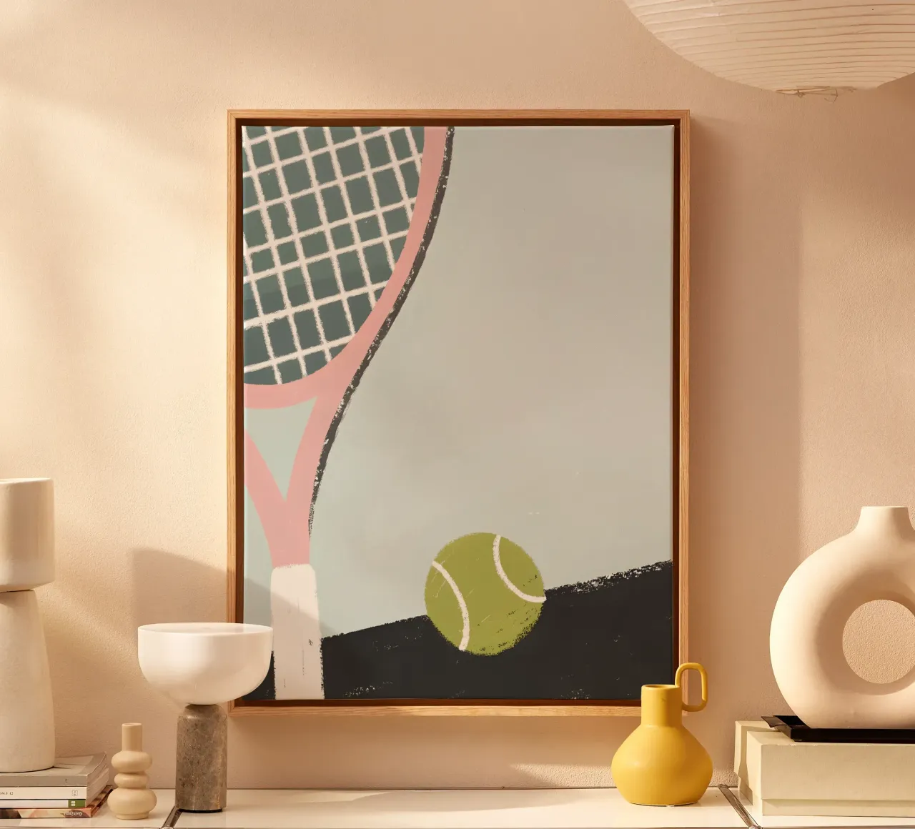 Giocare a tennis tela con Cornice a cassetta da PERSONAL TOUCH
