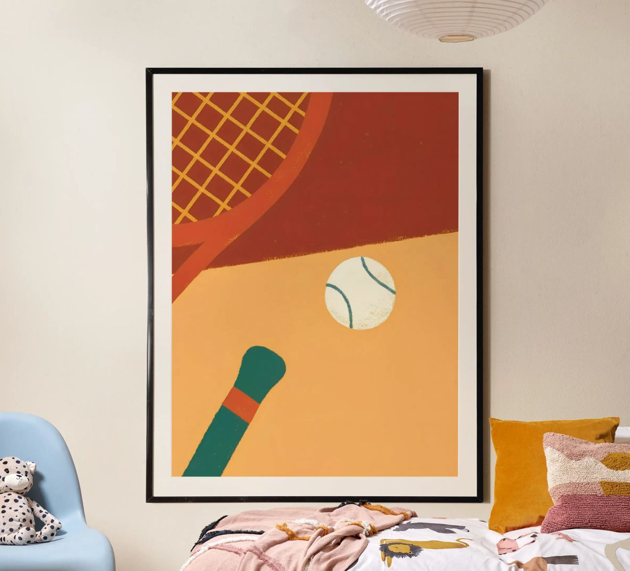 Playing Tennis poster by PERSONAL TOUCH