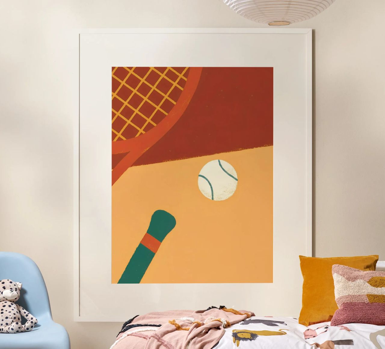 Playing Tennis poster by PERSONAL TOUCH