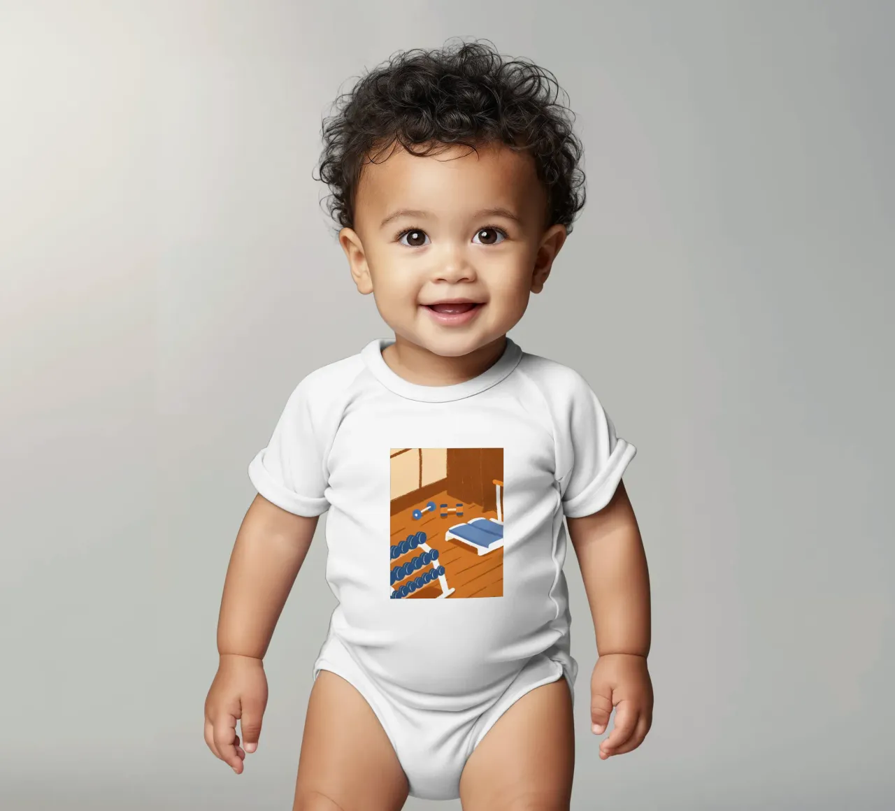 GYM Platz Kurzarm Babybody von PERSONAL TOUCH