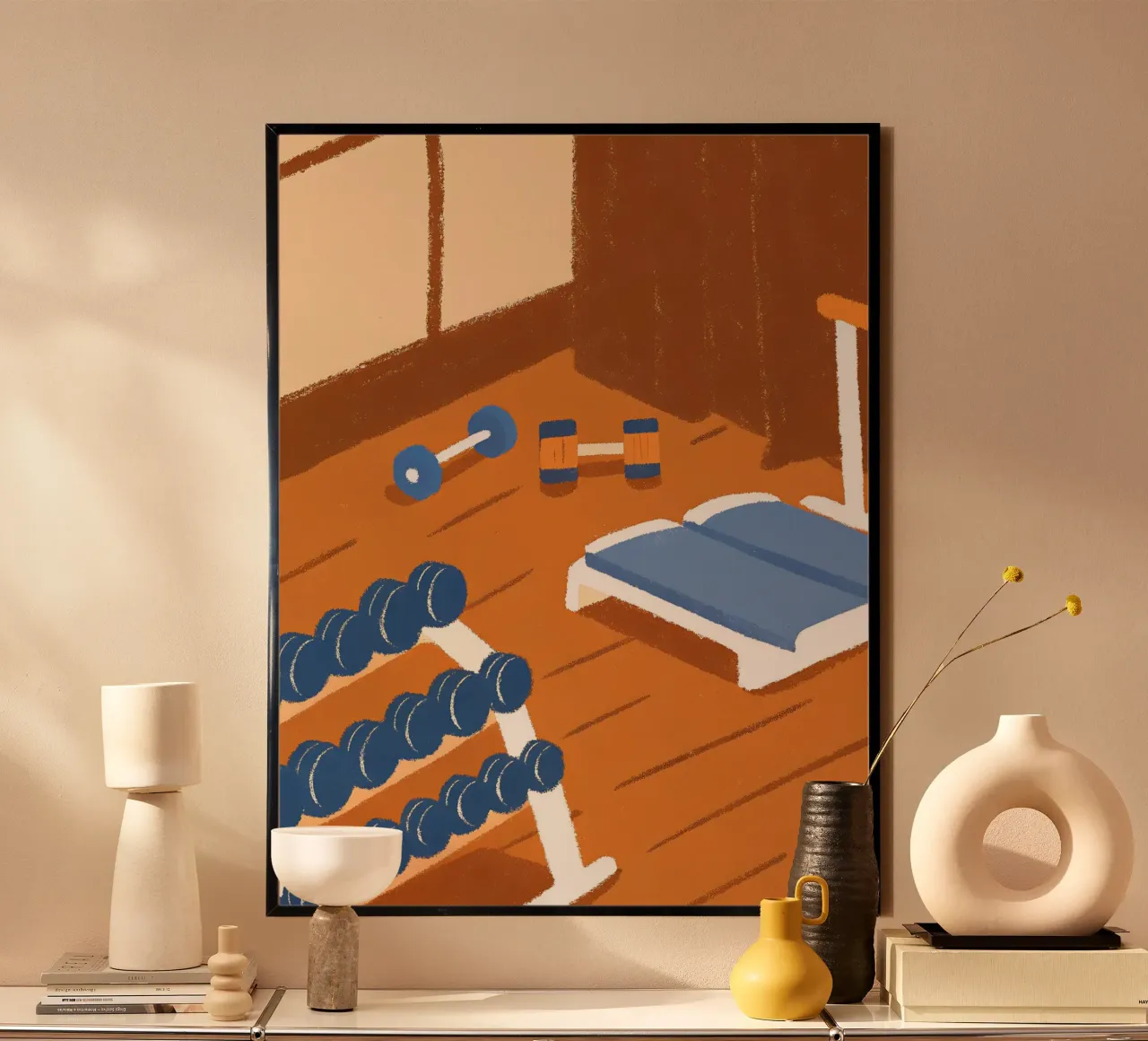 Posto GYM poster con telaio in plastica da PERSONAL TOUCH