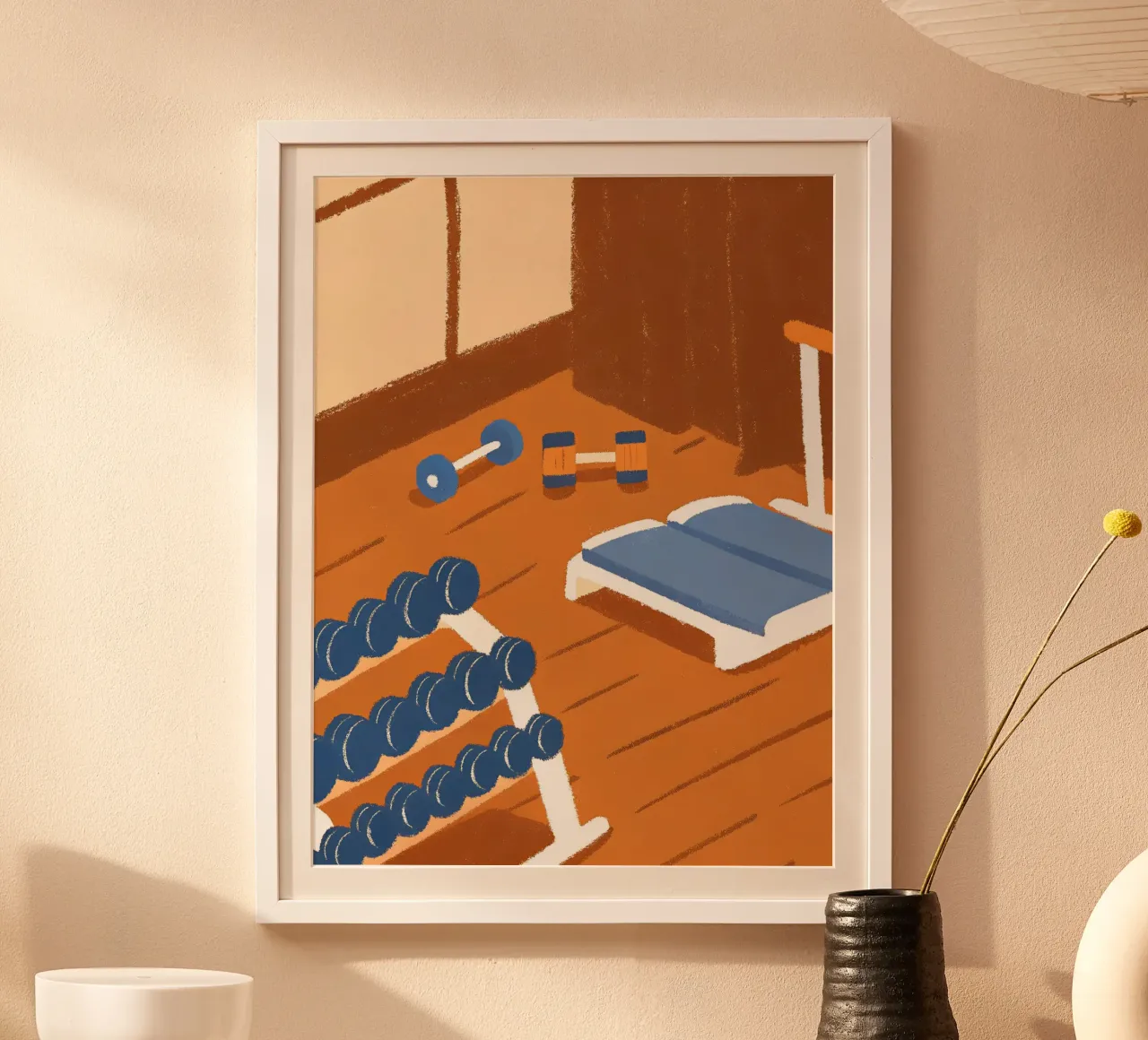 Posto GYM poster con telaio in plastica da PERSONAL TOUCH