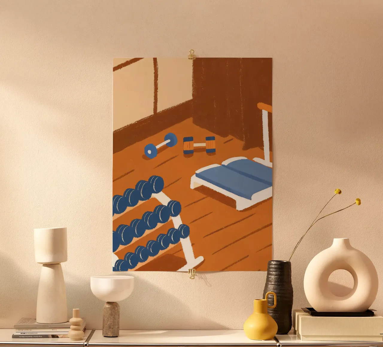 Posto GYM poster con telaio in plastica da PERSONAL TOUCH