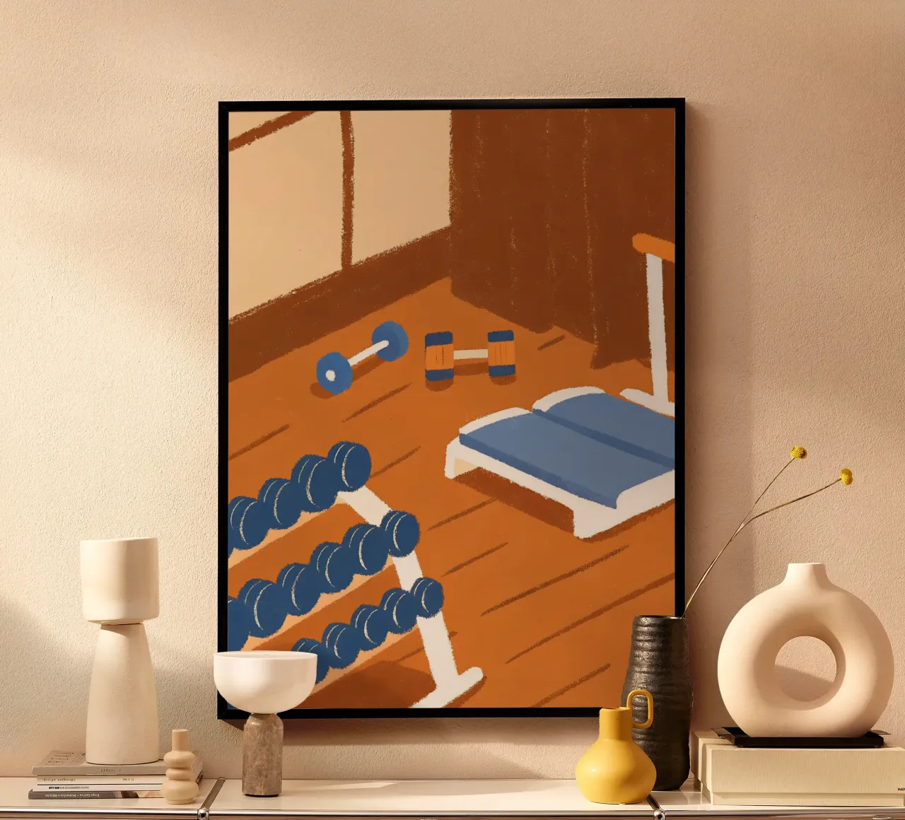 Posto GYM poster con telaio in plastica da PERSONAL TOUCH