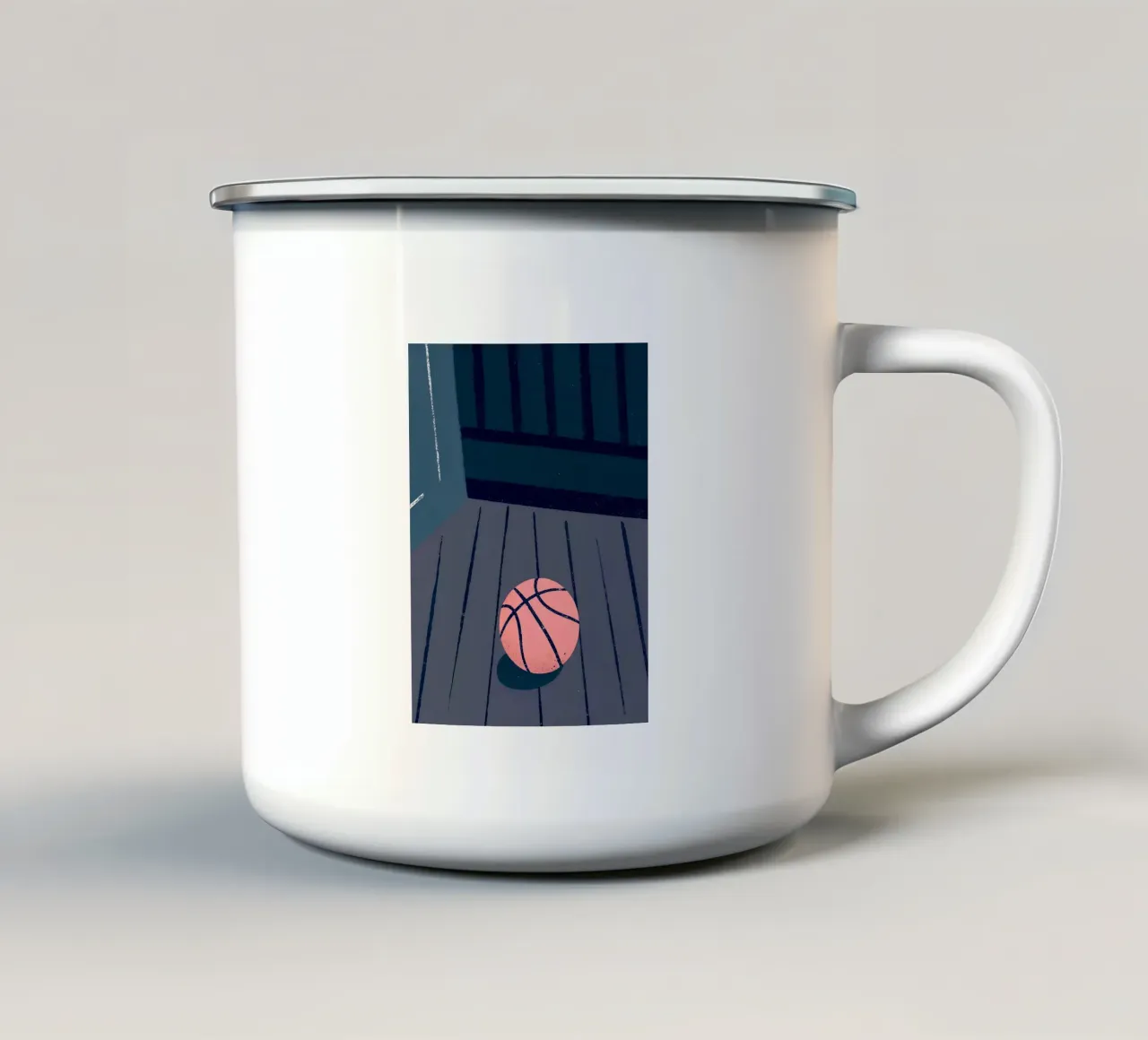 Pallacanestro tazza in smalto da PERSONAL TOUCH