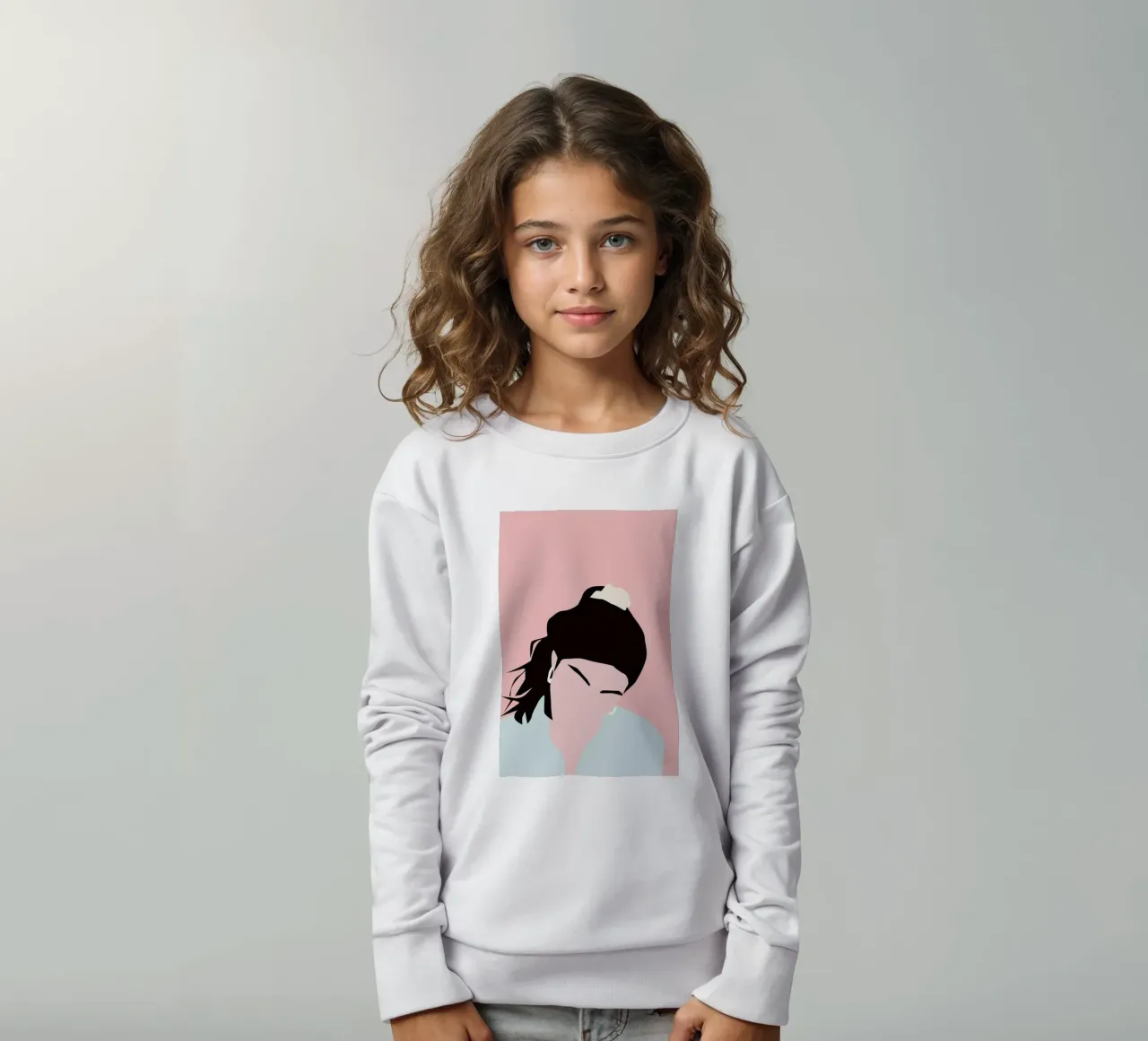 Ponytail felpa bambino da Helena Ravenne