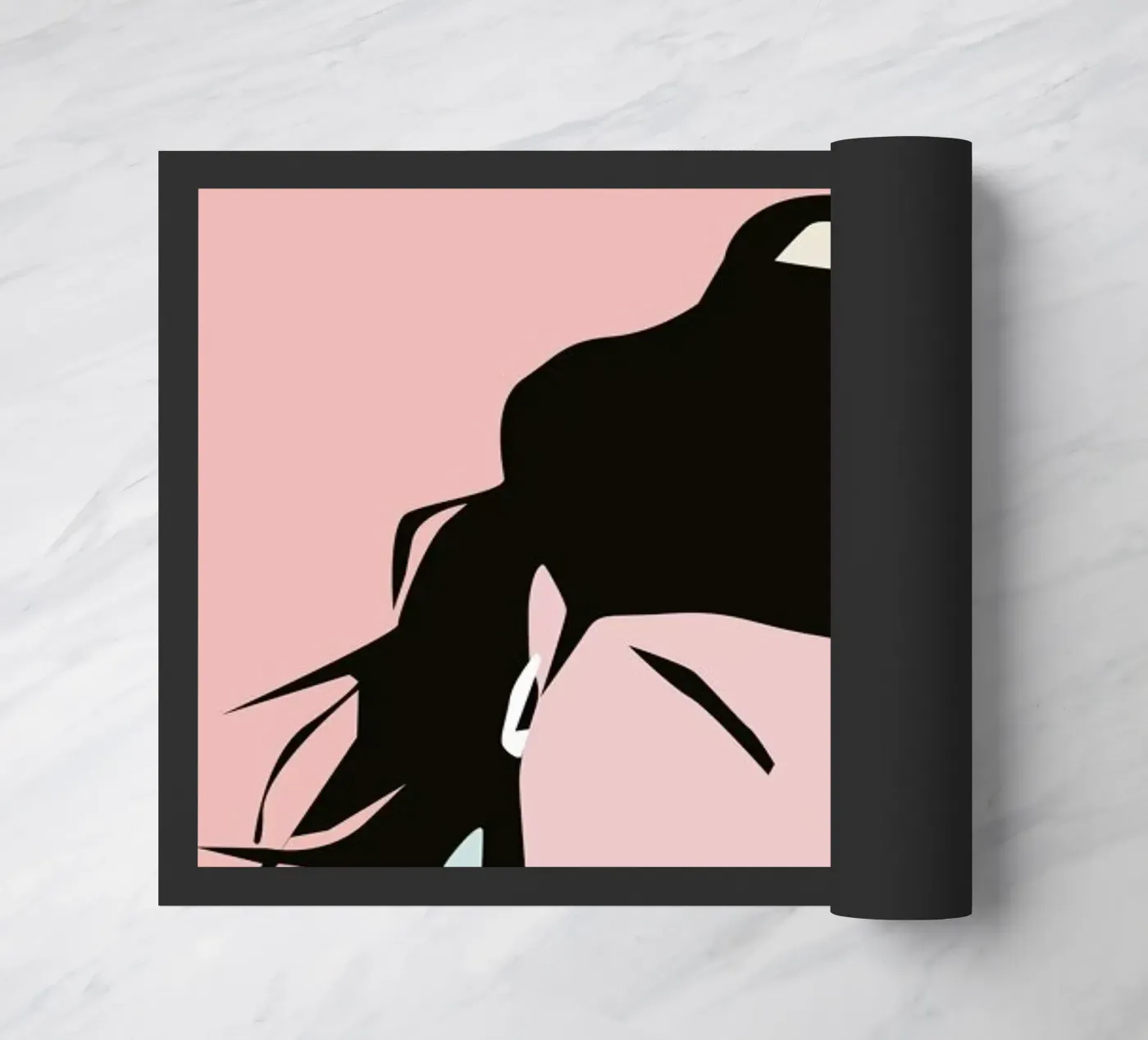 Ponytail Fußmatte von Helena Ravenne
