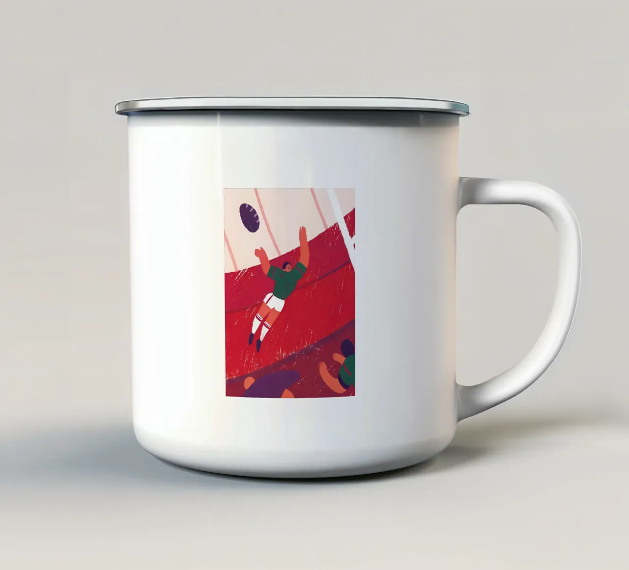 Portiere tazza in smalto da PERSONAL TOUCH