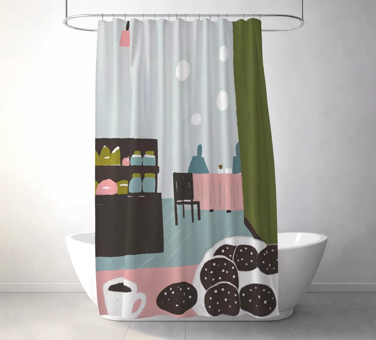 Colazione Pane e caffè tenda da doccia da PERSONAL TOUCH