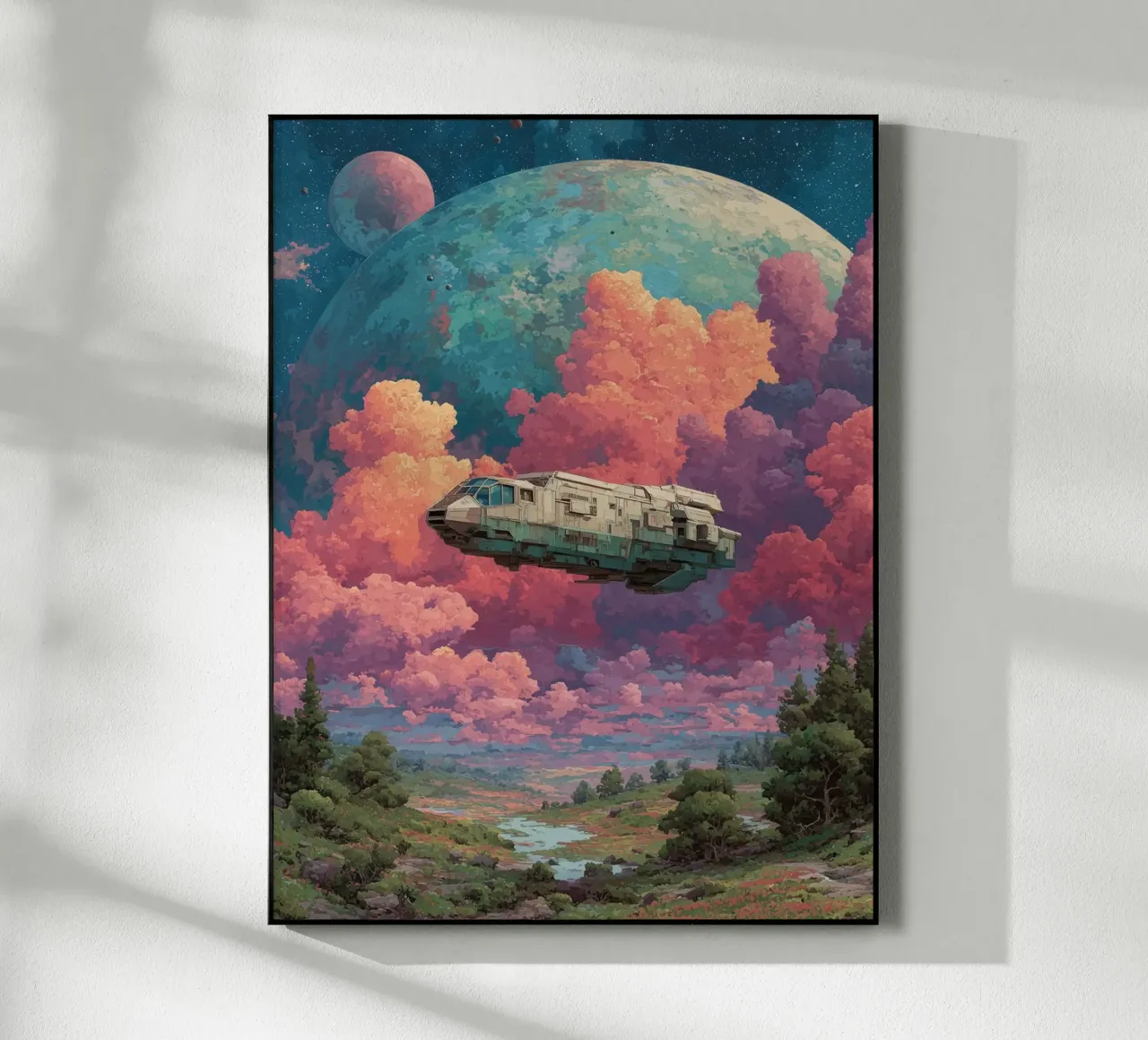 Space-skewed adventure acrylic glass by Carinaprint