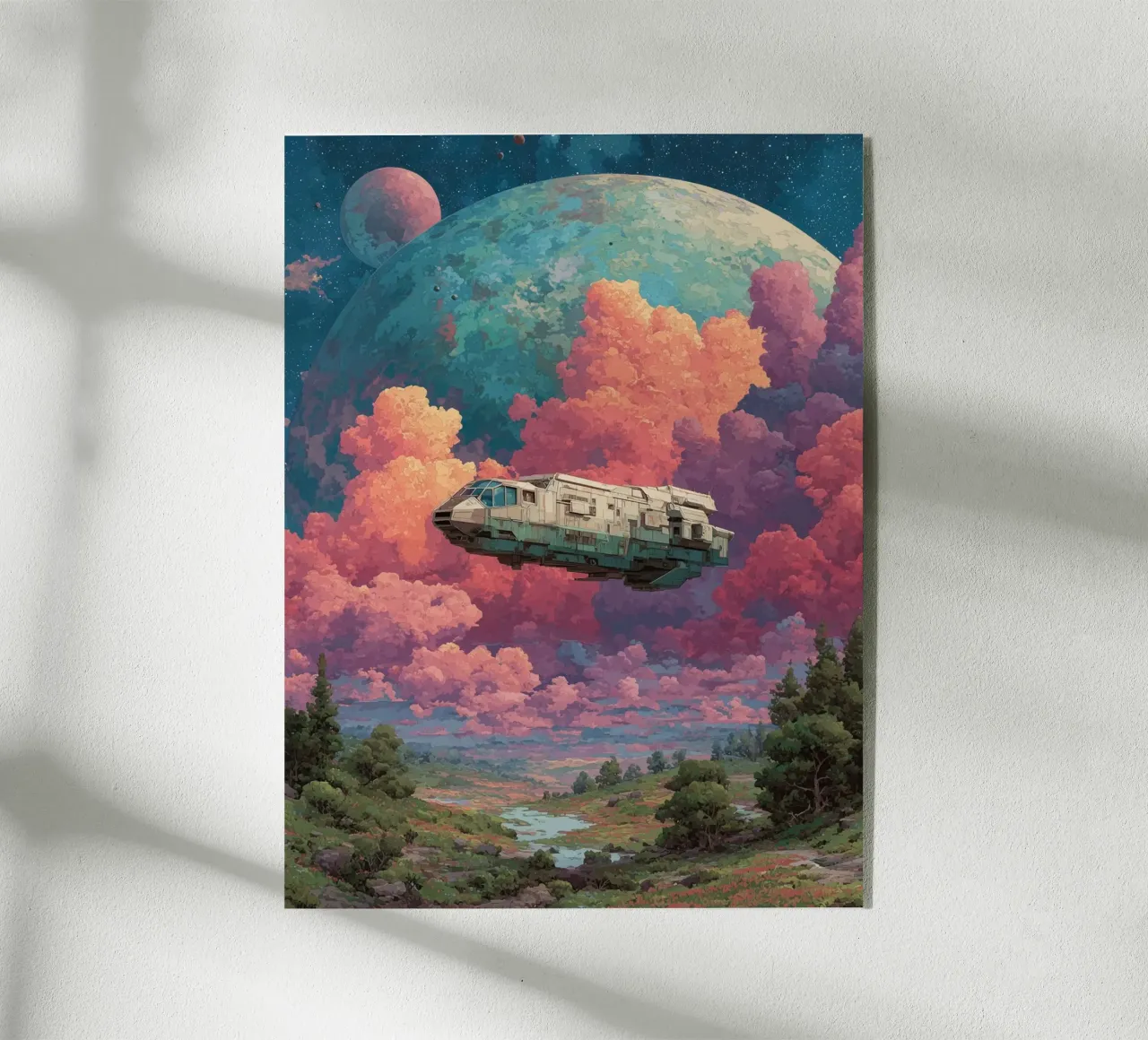 Space-skewed adventure acrylic glass by Carinaprint