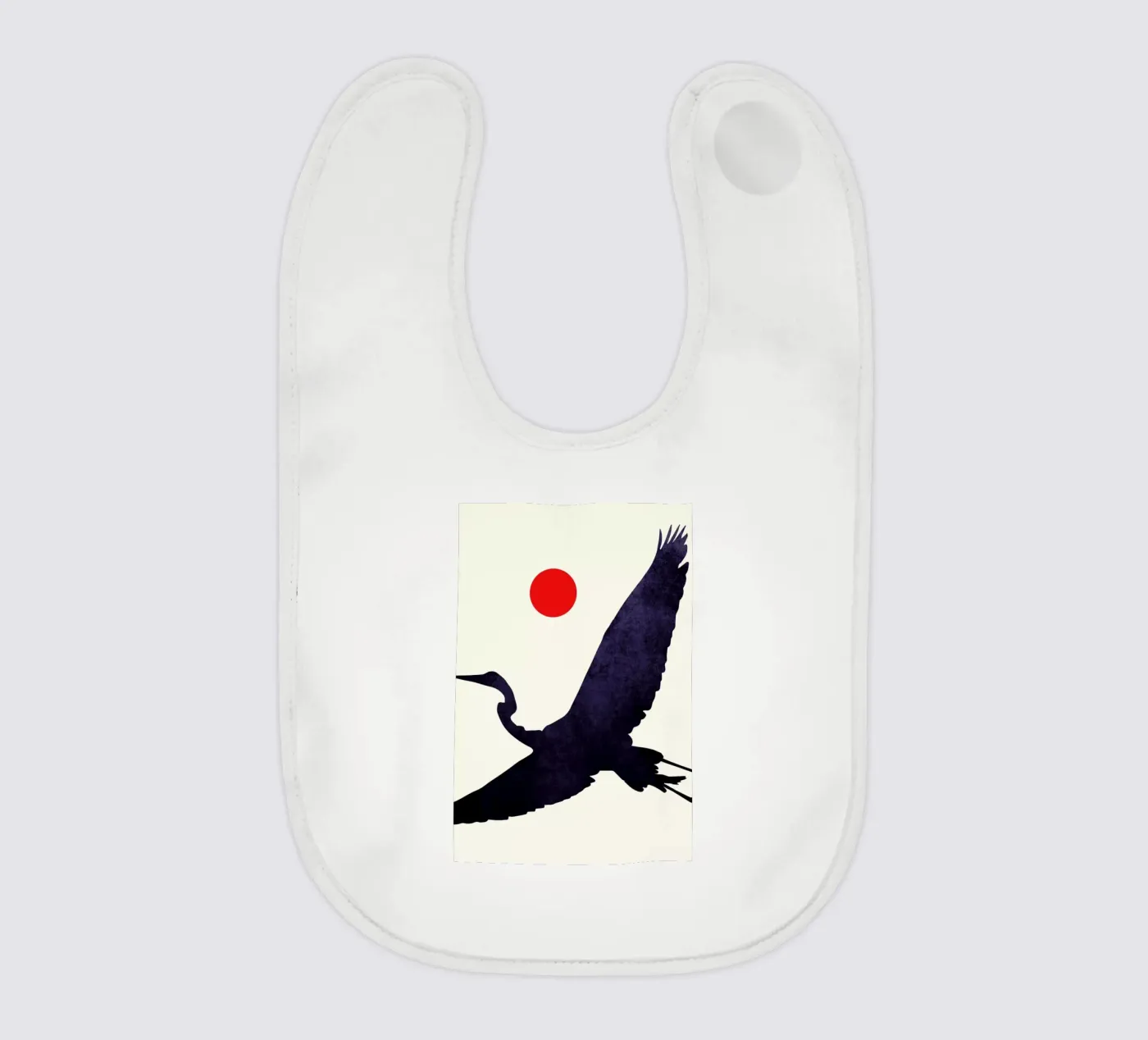 Crane baby slabbetje van Kubistika