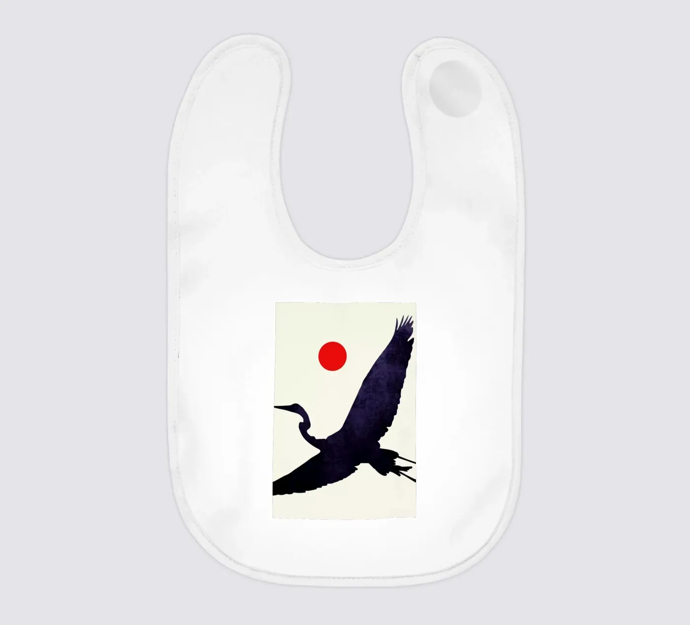 Crane baby slabbetje van Kubistika