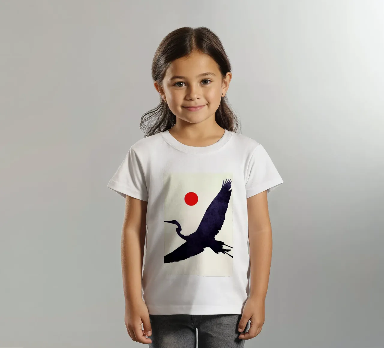 Crane t-shirt bambini da Kubistika