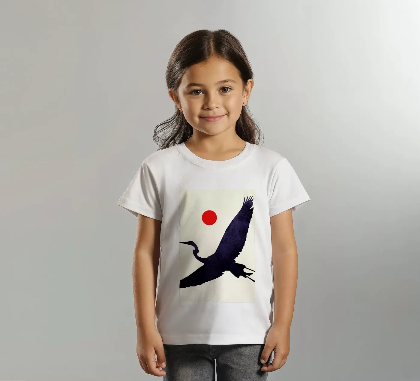 Crane t-shirt bambini da Kubistika