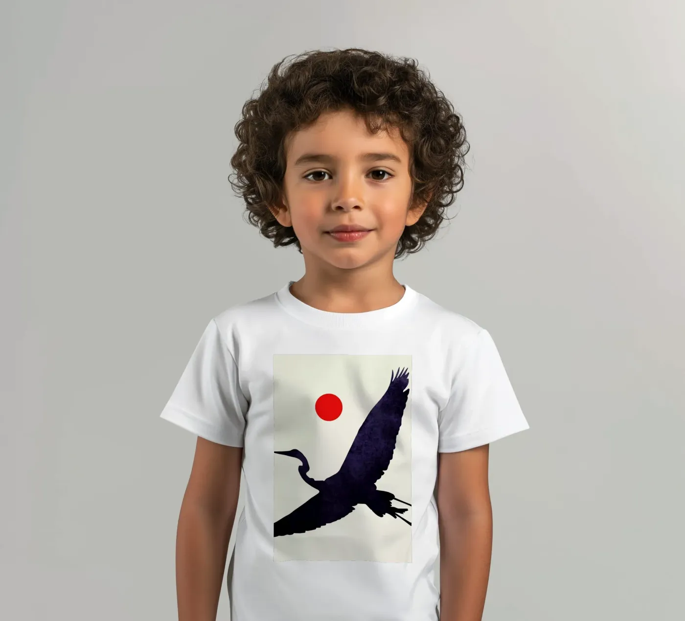 Crane t-shirt bambini da Kubistika