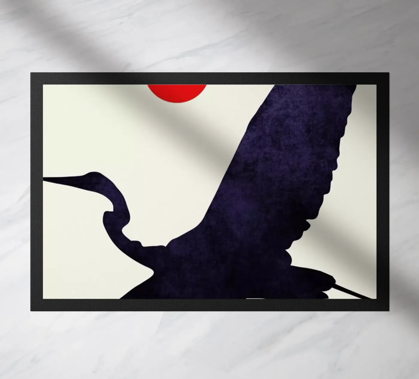 Crane doormat by Kubistika