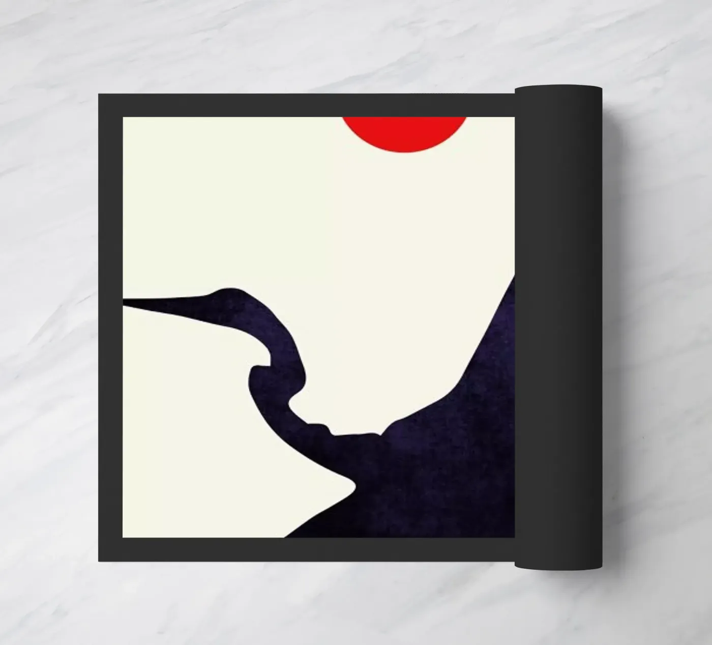 Crane doormat by Kubistika